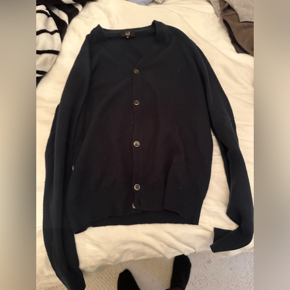 Dunhill button up cardigan sweater